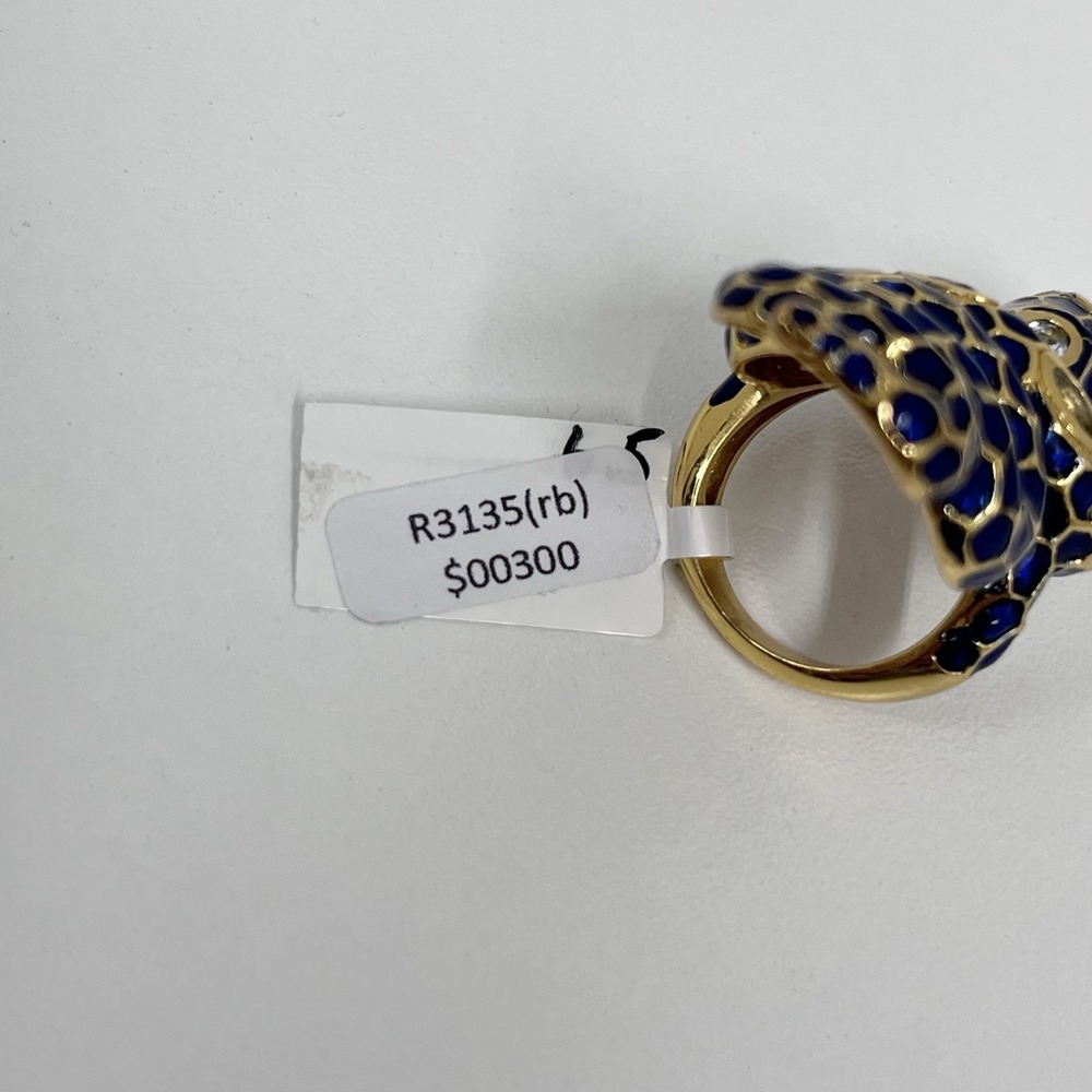 Sterling Gold Vermeil Enamel Coiled Snake Ring JUMBO NWT $300 23 Grams Sz. 6 3/4 - Picture 9 of 12